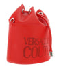 Versace Jeans Couture Red Structured Small Bucket Bag