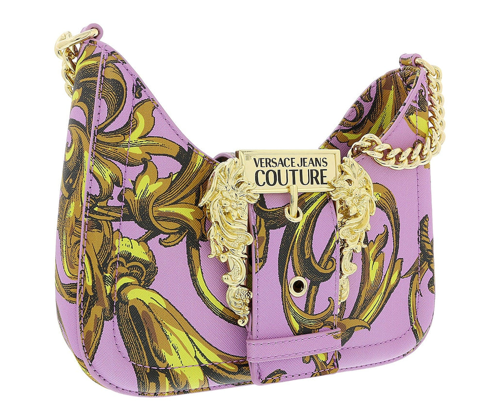 Versace Jeans Couture Pink/Gold  Small Boho Baroque Shoulder Bag