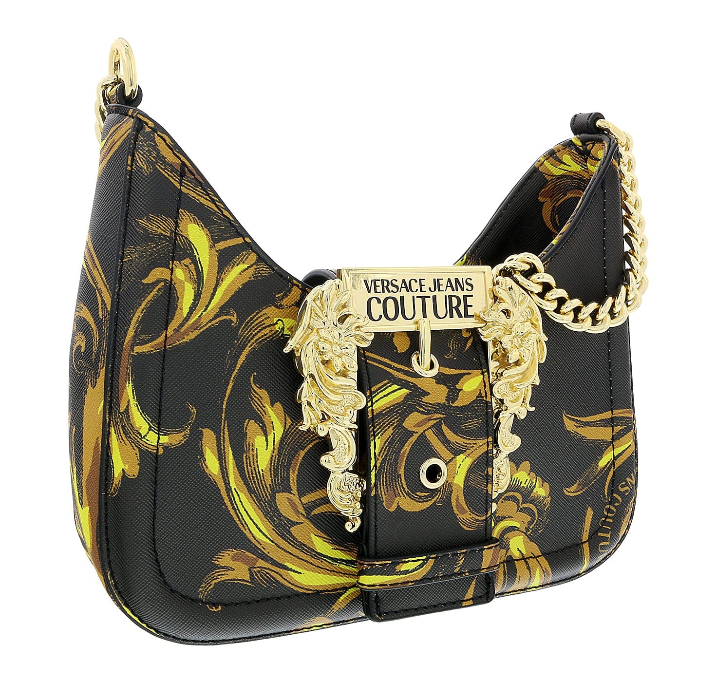 Versace Jeans Couture women's bag in imitation leather with pearl print  Black-Gold