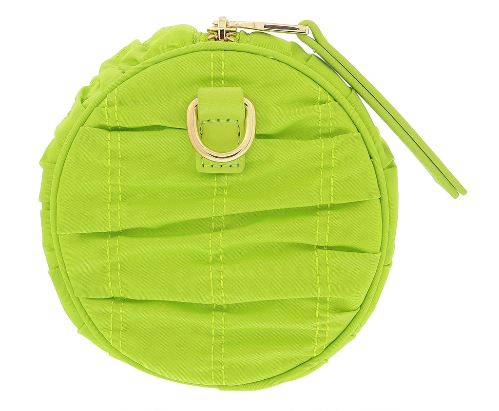 Versace Jeans Couture Lime Green Small Boho Nylon Shoulder Bag with Coin Purse
