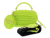 Versace Jeans Couture Lime Green Small  Nylon Shoulder Bag with Coin Purse