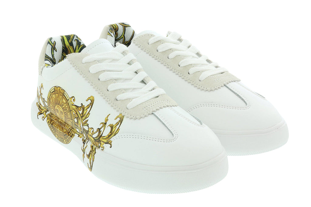 Versace Jeans Couture White Gold Athletic Medusa Fashion Court Sneakers -10