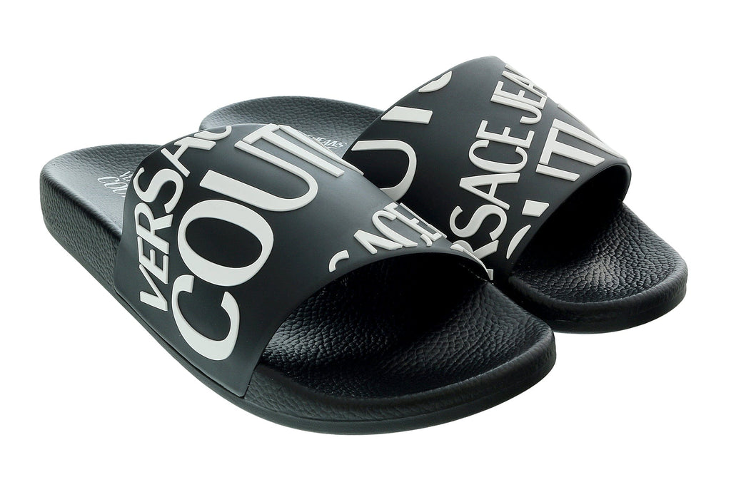 Versace Jeans Couture Black Signature Pool Slide -6