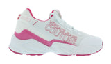 Versace Jeans Couture White Pink  Athletic  Fashion Everyday Sneakers -