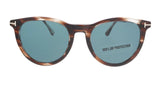 Tom Ford FT0626 50W Kellan  Dark Brown Rounded Cateye Sunglasses