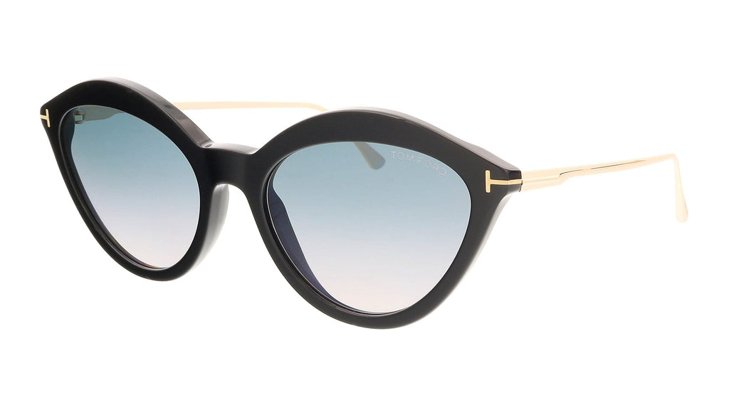 Tom Ford   Shiny Black Classic Cateye Sunglasses