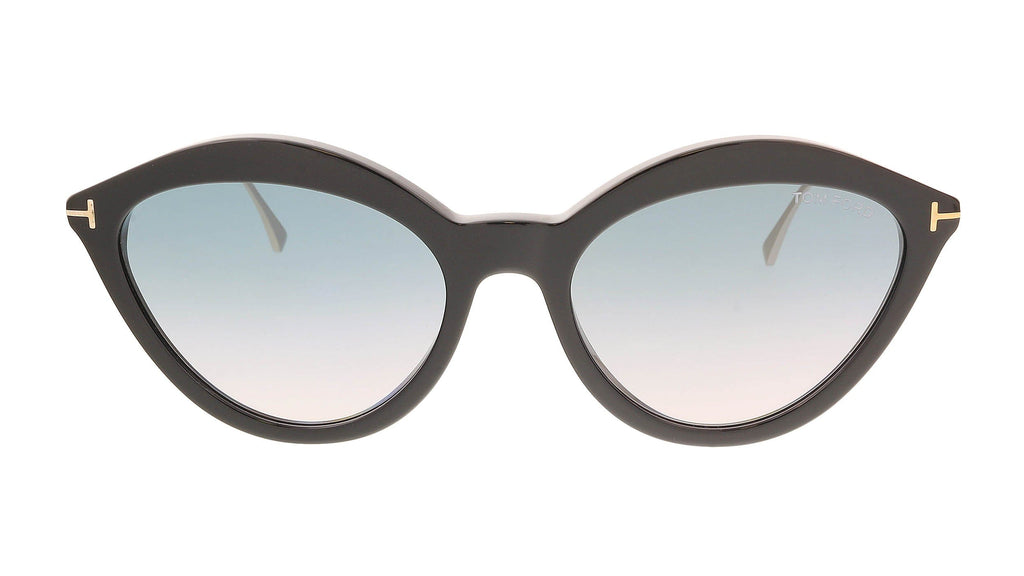 Tom Ford FT0663 01B Chloe  Shiny Black Classic Cateye Sunglasses
