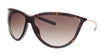 Tom Ford   Dark Havana Geometric Shield Sunglasses