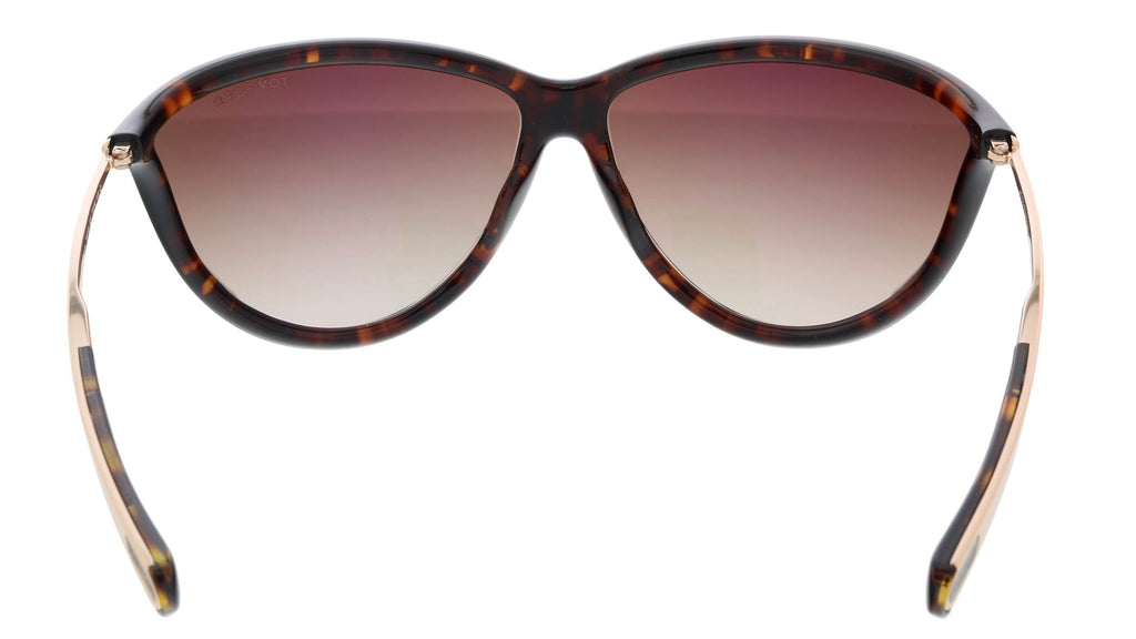 Tom Ford FT0770 52F Tammy  Dark Havana Geometric Shield Sunglasses