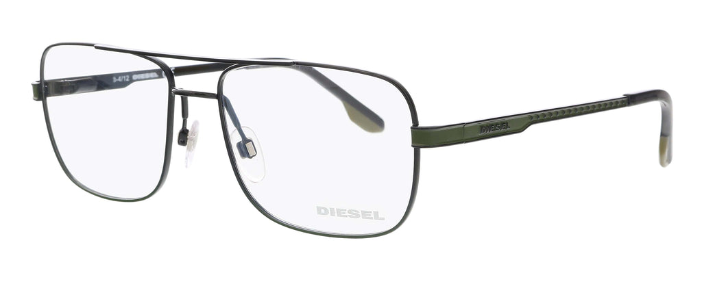Diesel  Black Brow Bar Square Eyeglasses