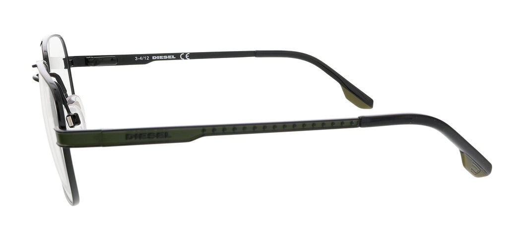 Diesel DL5046 Black Brow Bar Square Eyeglasses