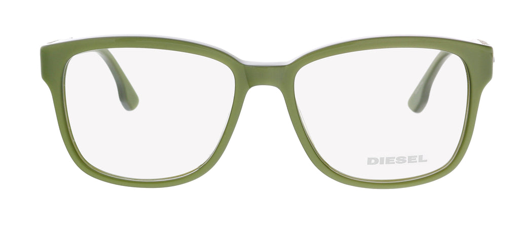 Diesel DL5032 Shiny Dark Green Rounded Square Eyeglasses