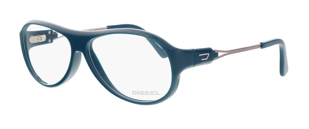 Diesel  Shiny Turquoise Classic Pilot Eyeglasses