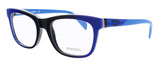 Diesel  Blue Modified Square Eyeglasses