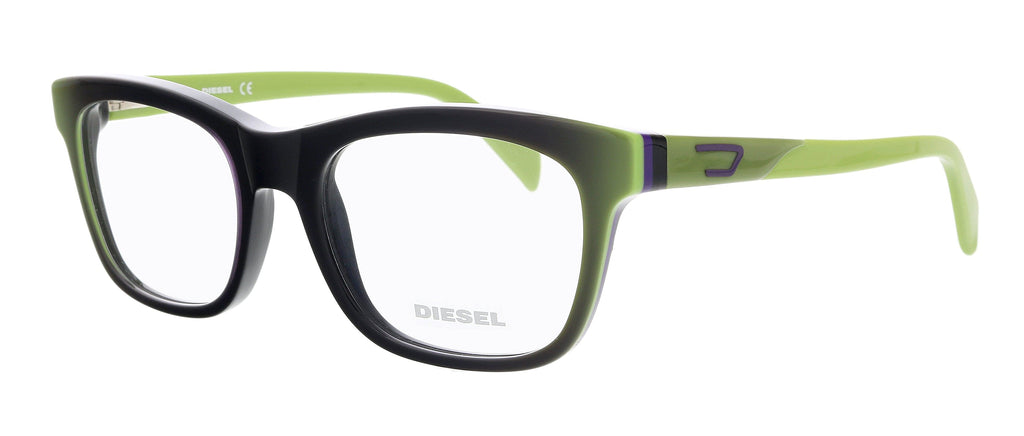 Diesel  Dark Green Modified Square Eyeglasses