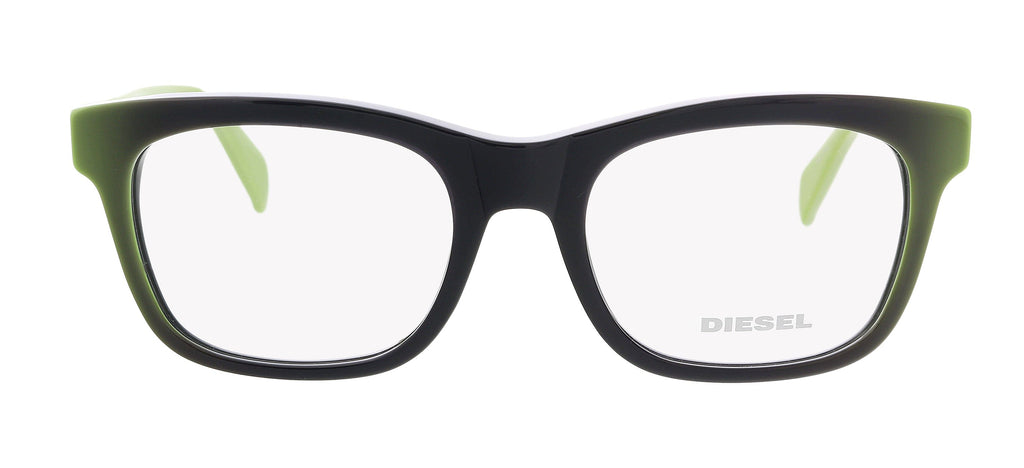 Diesel DL5079 Dark Green Modified Square Eyeglasses