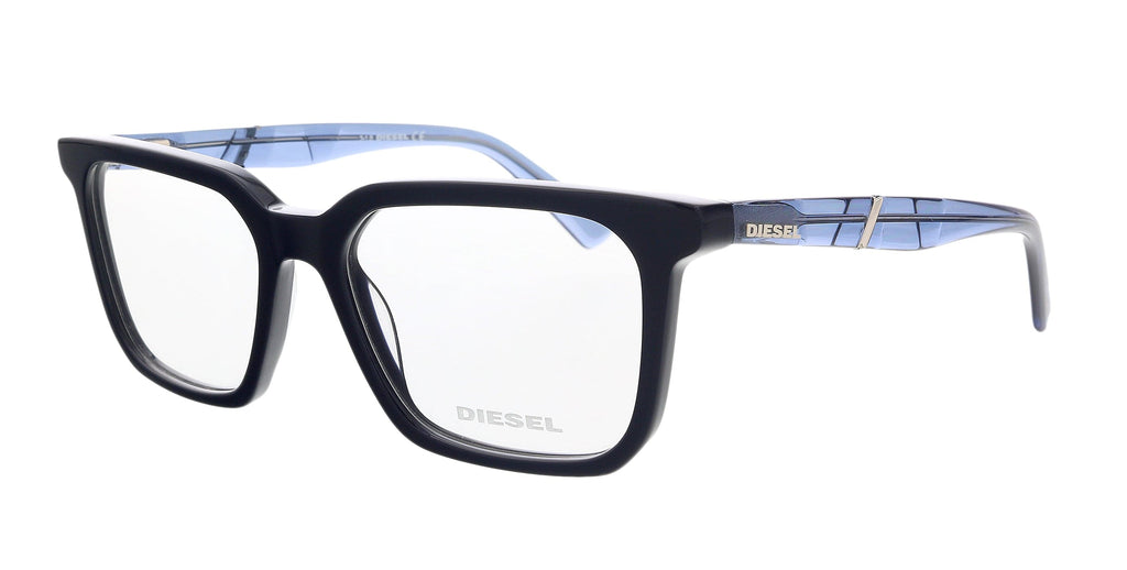 Diesel  Shiny Blue Square Eyeglasses