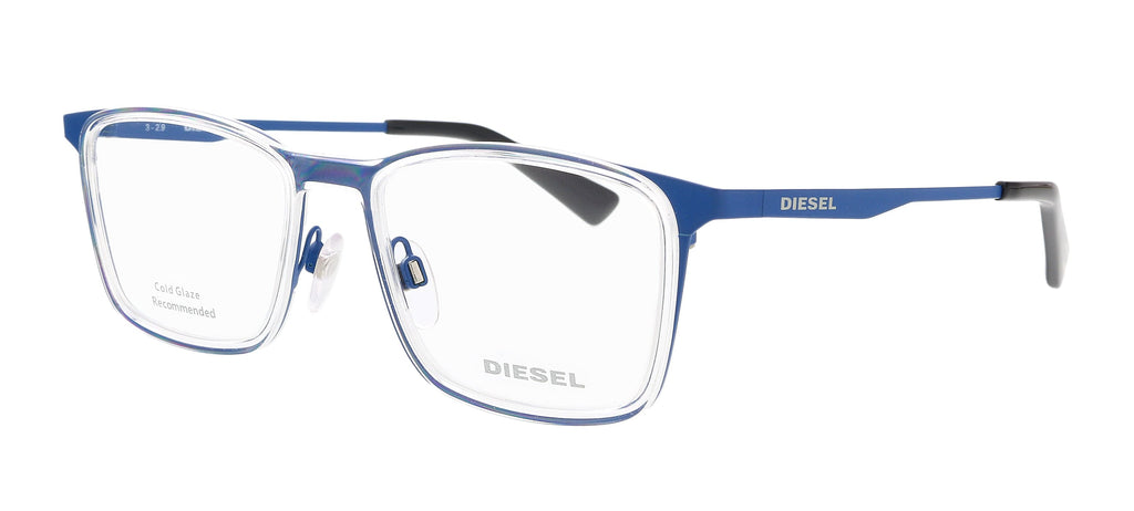 Diesel  Blue Rectangular Eyeglasses