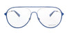 Diesel DL5322 Matte Blue Semi-Rimless Round Eyeglasses