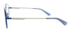 Diesel DL5322 Matte Blue Semi-Rimless Round Eyeglasses