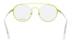Diesel DL5323 Matte Yellow Semi-Rimless Round Eyeglasses