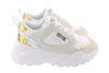 Versace Jeans Couture White/Gold Signature Sneakers-