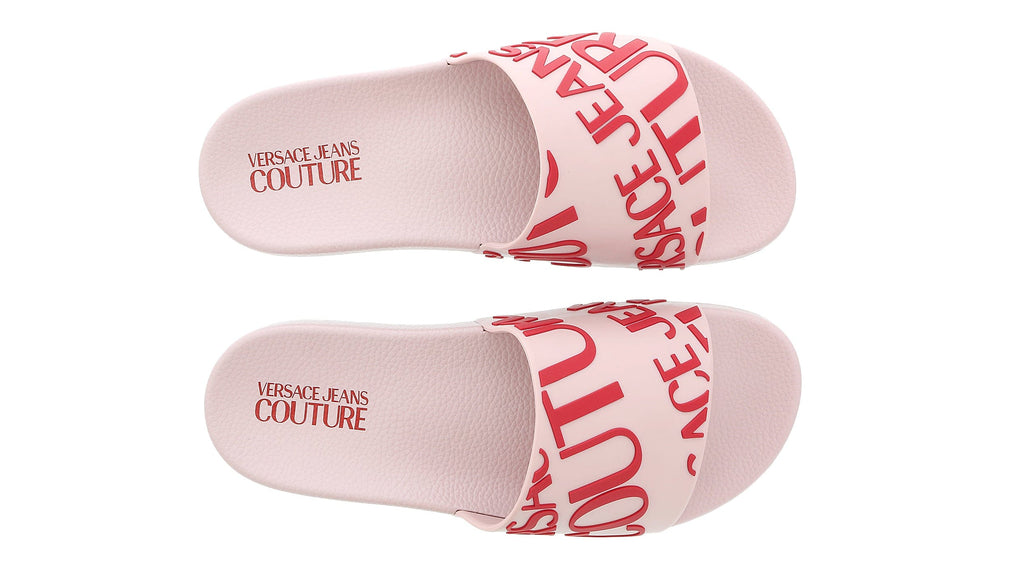 Versace Jeans Couture Pink Signature Fashion Slide -