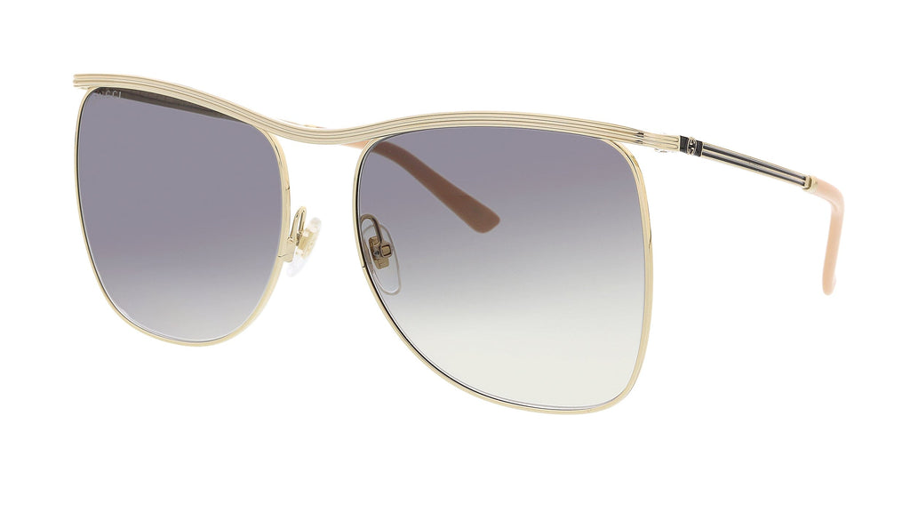 Gucci  Gold Browline Aviator Sunglasses
