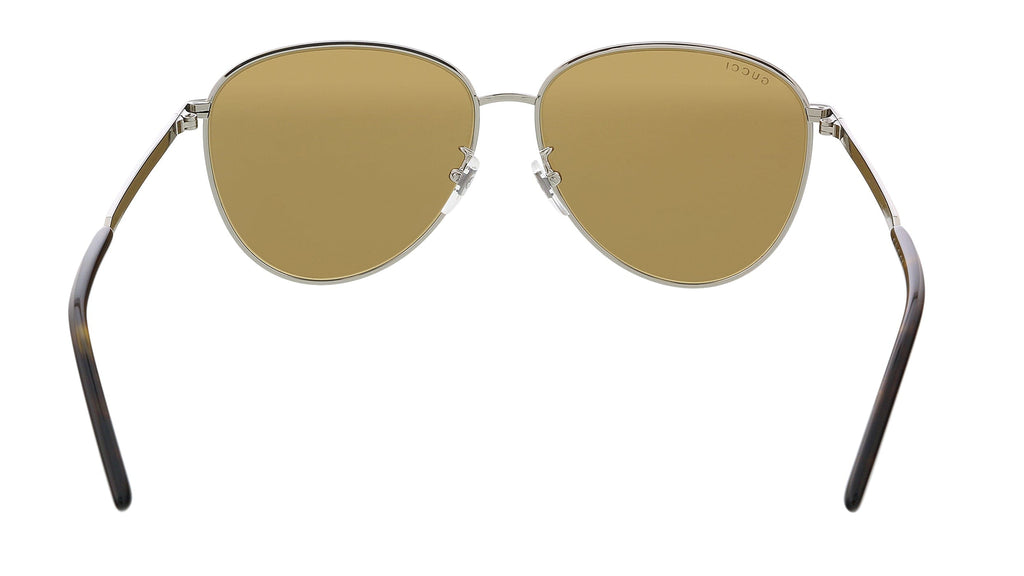 Gucci GG0945SA-003 Silver Teardrop Aviator Sunglasses