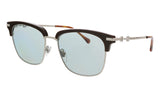 Gucci  Brown Demi-Frame Square Sunglasses