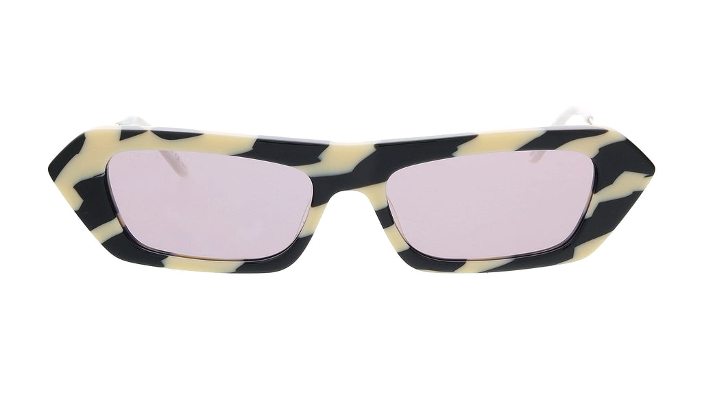 Gucci GG0642S-002 Black Geometric Rectangular Sunglasses