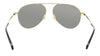 Gucci GG0742S-005 Gold Semi-Rimless Aviator Sunglasses