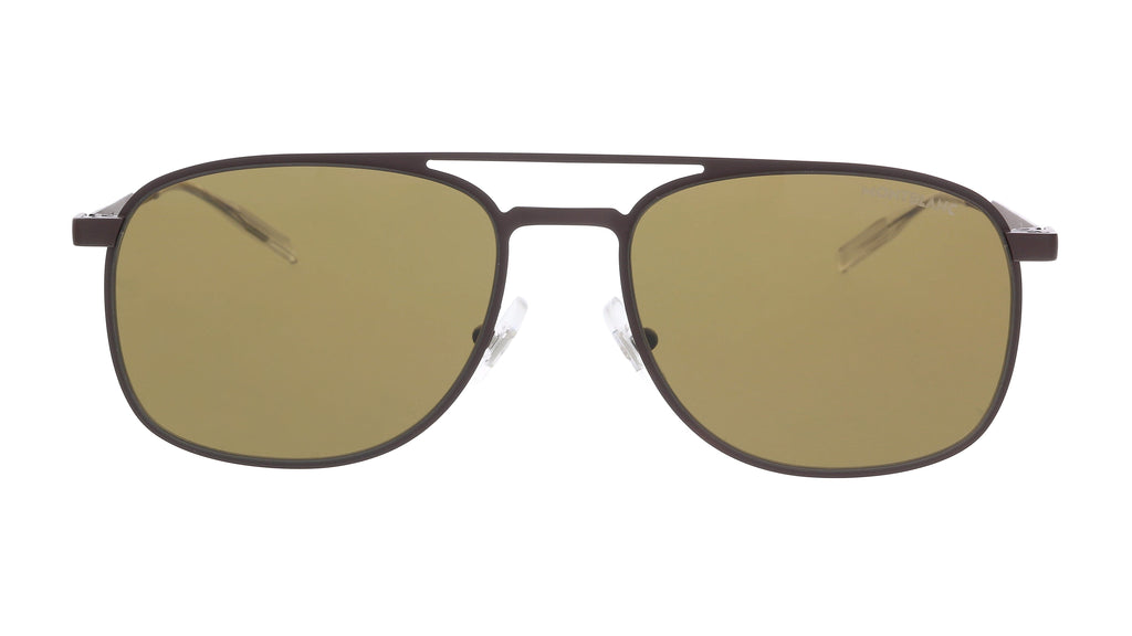 Montblanc MB0143S-003 Brown Aviator Sunglasses