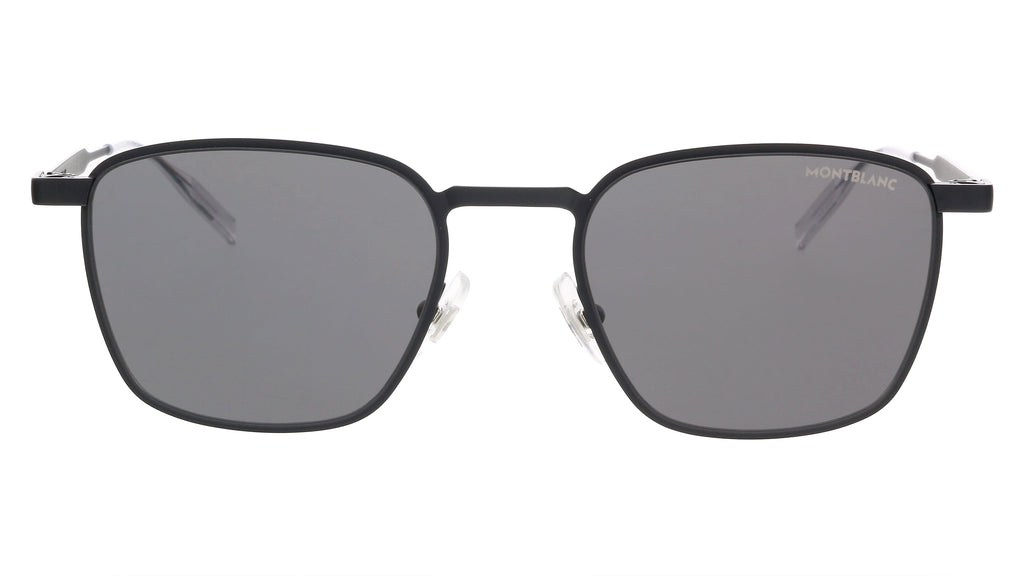 Montblanc MB0145S-001 Black Square Sunglasses