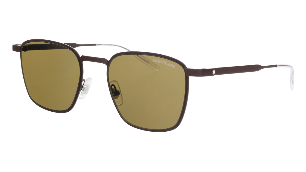 Montblanc  Brown Square Sunglasses