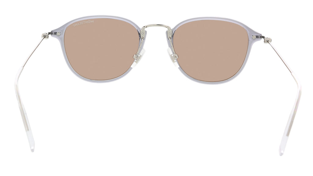 Montblanc MB0155S-004 Grey Round Sunglasses