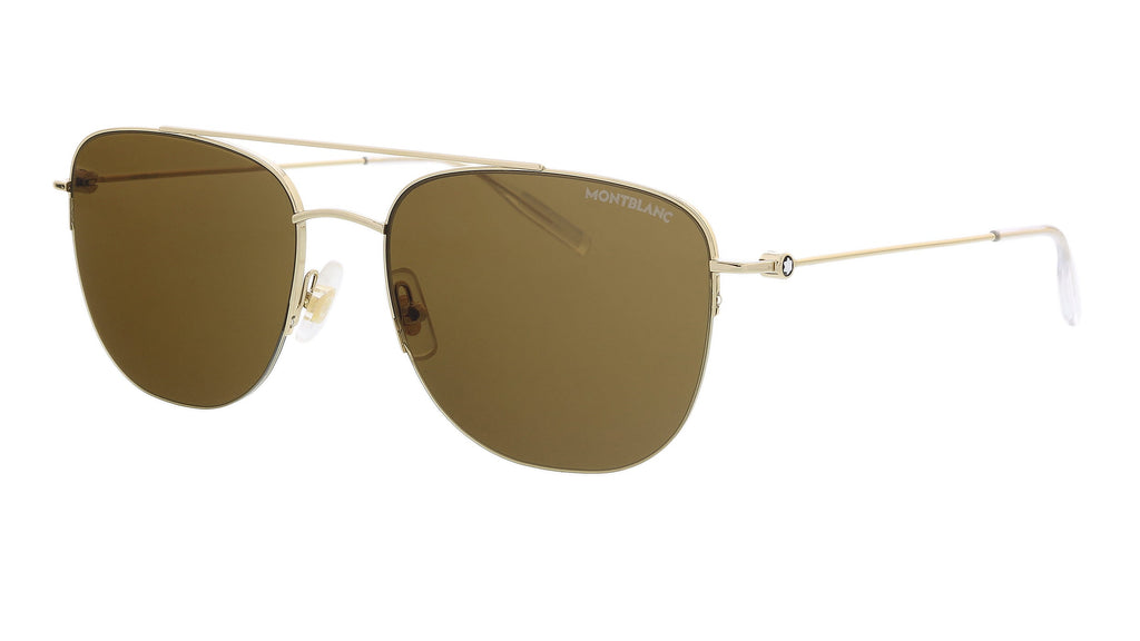 Montblanc  Gold Square Sunglasses