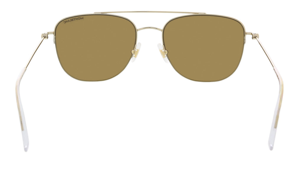 Montblanc MB0096S-003 Gold Square Sunglasses