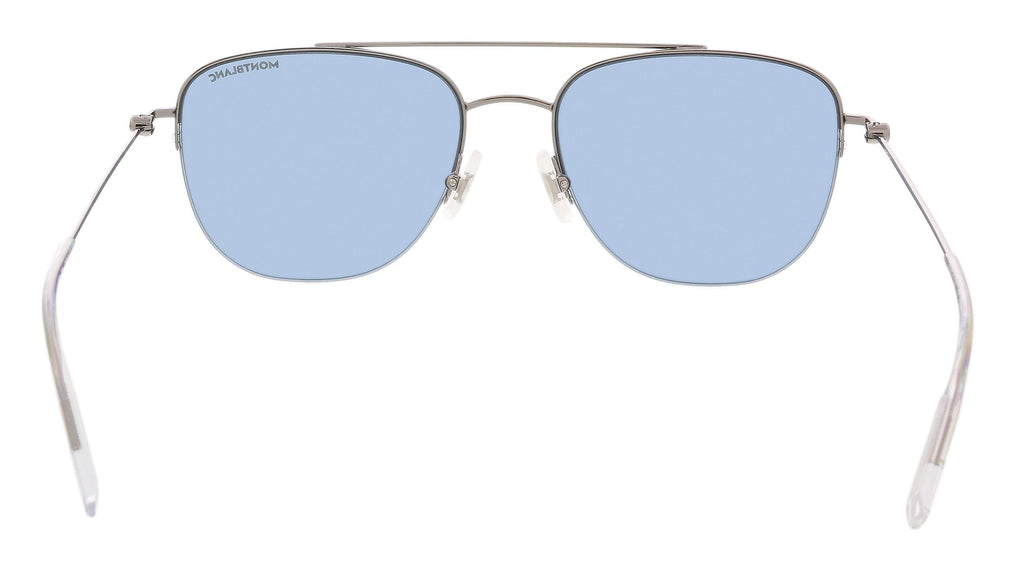 Montblanc MB0096S-004 Ruthenium Square Sunglasses