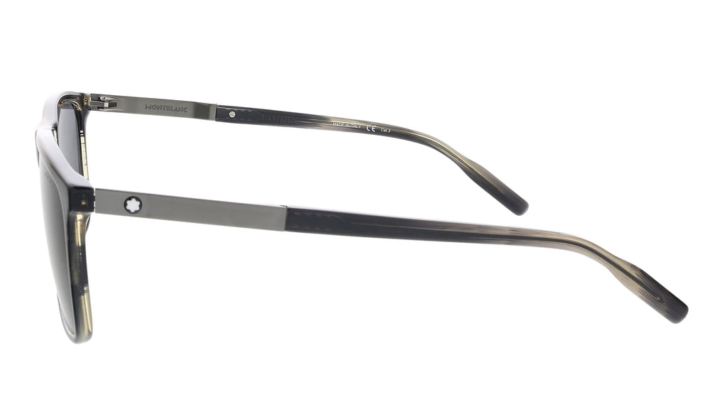 Montblanc MB0116S-004 Grey Square Sunglasses