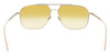 Lacoste Paris Collection L218SPC 41566 Matte Gold Brow Bar Aviator Sunglasses with Zeiss Lenses