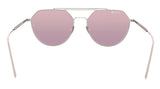 Lacoste Paris Collection L220SPC 41568 Matte Gunmetal Geometric Round Sunglasses with Zeiss Lenses