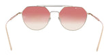 Lacoste Paris Collection L220SPC 41568 Rose Gold Geometric Round Sunglasses with Zeiss Lenses