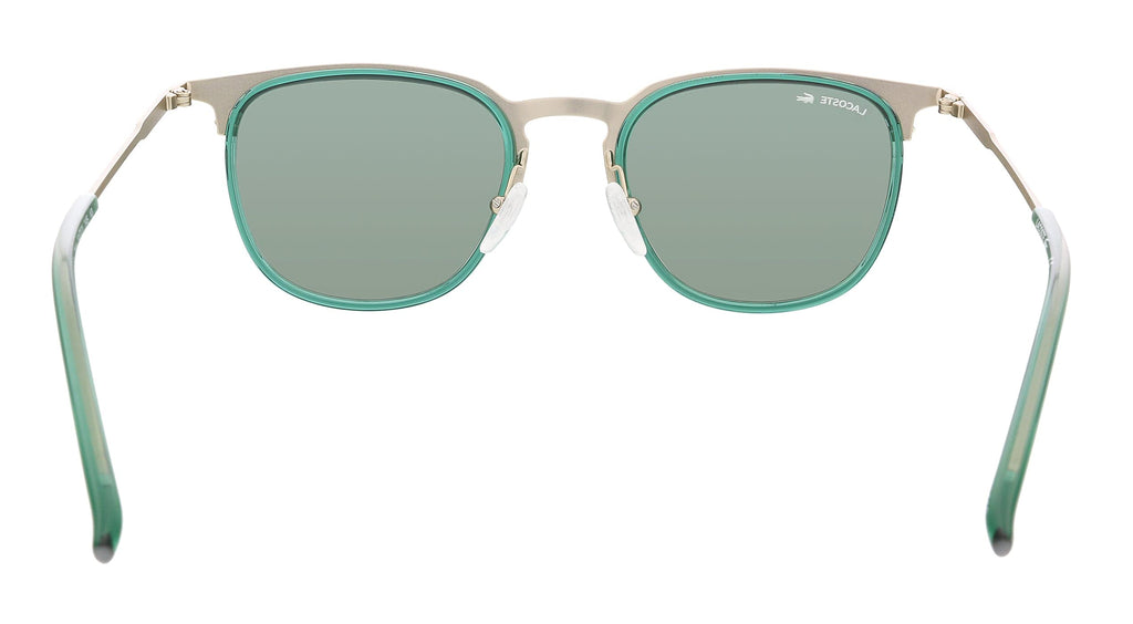 Lacoste L225S 43171 Gold/Green Modified Round Sunglasses