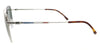 Lacoste L105SND 43485 Silver Brow Bar Square Sunglasses