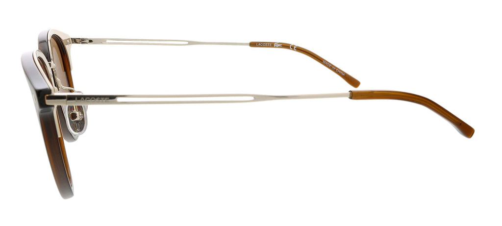 Lacoste L937SPC 44999 Light Brown Modified Round Sunglasses