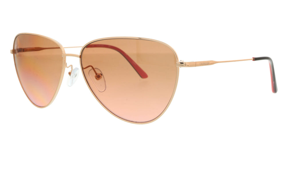 Calvin Klein  Rose Gold Butterfly Sunglasses