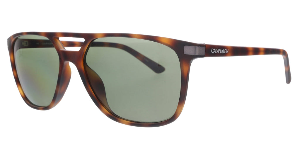 Calvin Klein  Matte Soft Tortoise Pilot Sunglasses
