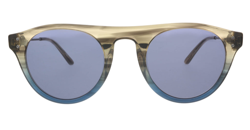 Calvin Klein CK20701S 41888 Taupe/Blue Horn Gradient Round Sunglasses