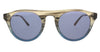 Calvin Klein CK20701S 41888 Taupe/Blue Horn Gradient Round Sunglasses